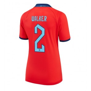 Anglia Kyle Walker #2 Koszulka Wyjazdowych Kobiety MŚ 2022 Krótki Rękaw